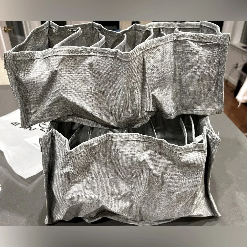 NIB ORGANIZER Closet/Wardrobe-2 Piece Set! Gray, 1 Large & 1 Small.